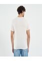 Camiseta Para Hombre Manga Corta Cuello Redondo Color Crema Marca Ostu #60091651 de Ostu