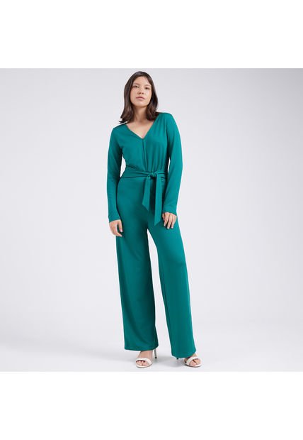 Enterizo Para Mujer Manga Larga Color Verde  Marca Ostu #40320075
