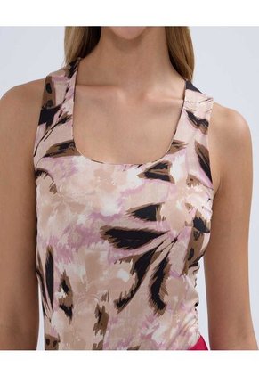 Top Para Mujer Cuello Redondo Color Rosado Marca Ostu #40220378