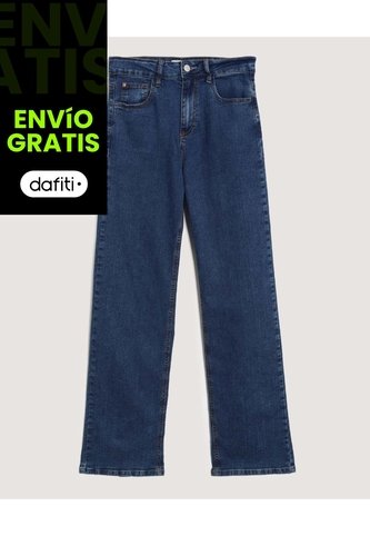 Jean  Para Mujer Straight Color Azul Marca Ostu #40169122 Ostu