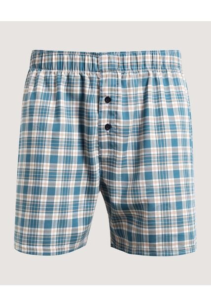 Boxer  Para Hombre Bragueta Amplio Color Azul Marca Ostu #60000512