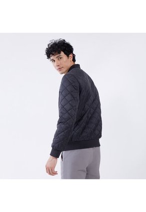 Chaqueta Para Hombre Bomber Color Negrocarbon Marca Ostu #60080107