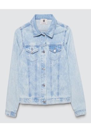 Chaqueta Para Niña Trucker Color Azul  Marca Ostu #90080036