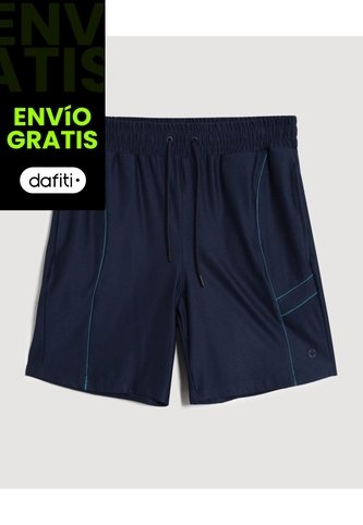 Bermuda  Para Hombre Deportiva Medio Color Azul Marca Ostu #60100507 Ostu