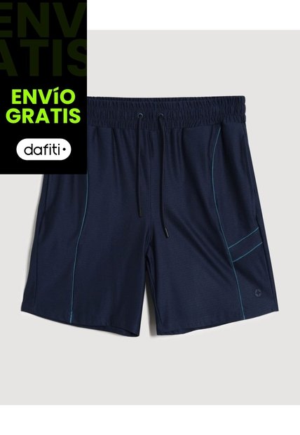 Bermuda  Para Hombre Deportiva Medio Color Azul Marca Ostu #60100507