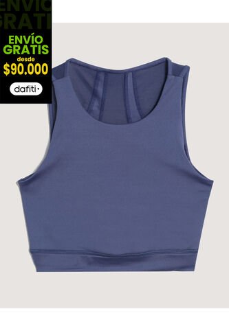 Camiseta  Para Mujer Crop Top Color Azul Marca Ostu #40092545 Ostu