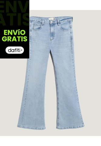 Jean  Para Mujer Skinny Flare Color Azul Marca Ostu #40169475 Ostu