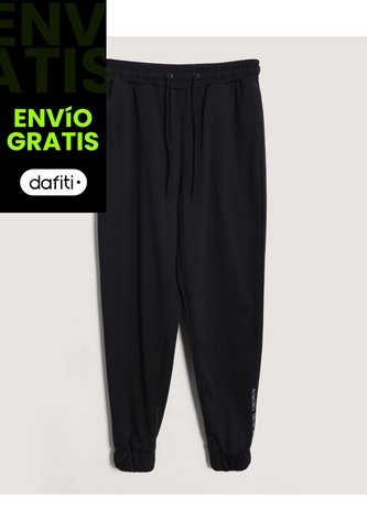 Pantalón  Para Mujer Jogger Color Negro Marca Ostu #40070918 Ostu