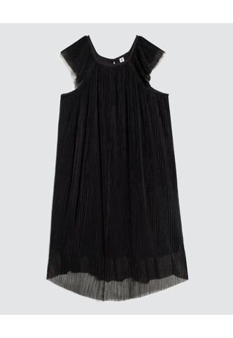 Vestido Para Niña M/Sisa Corto Color Negro Marca Ostu #90170066 Ostu