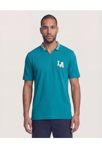 Polo  Para Hombre Cuello Tejido Sin Bolsillo Color Azul Marca Ostu #60110845