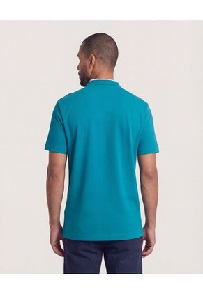 Polo  Para Hombre Cuello Tejido Sin Bolsillo Color Azul Marca Ostu #60110845