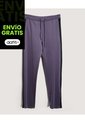 Pantalón  Para Hombre Multiusos Punto Color Morado Marca Ostu #60070525 de Ostu