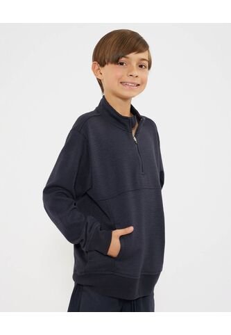 Buzo Para Niño Cuello Alto O Cuello Tortuga Color Azul  Marca Ostu #80060124 Ostu