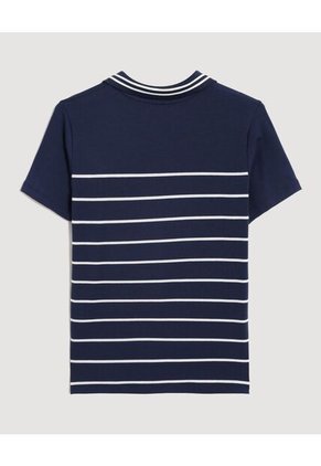 Polo  Infantil Niño Manga Corta Color Azul Marca Ostu #80110119