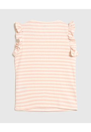 Camiseta Infantil Niña Manga Sisa Cuello Redondo Color Rosado Marca Ostu #90090301