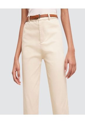 Pantalon Para Mujer Chino Color Beige Marca Ostu #40070345