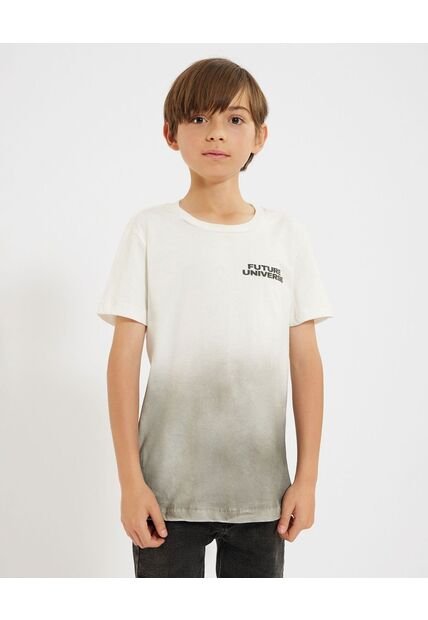 Camiseta Para Niño Manga Corta Cuello Redondo Color Negro Marca Ostu #80090234