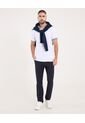 Polo Para Hombre Cuello Tejido Sin Bolsillo Color Blanco Marca Ostu #60110751 de Ostu
