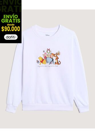 Buzo  Para Mujer Cuello Redondo Color Blanco Marca Ostu #40060541 Ostu