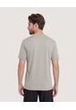 Camiseta Unicolor Texturizada  Para Hombre Verde Ostu de Ostu
