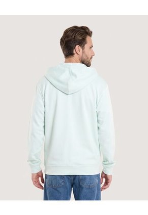 Buzo Hoodie Zipper De Ajuste Cómodo Para Hombre Verde Ostu