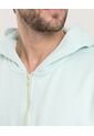 Buzo Hoodie Zipper De Ajuste Cómodo  Para Hombre Verde Ostu de Ostu
