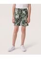 Bermuda Bañadora Camuflado Tropical Para Niño  Infantil Niño Verde Ostu de Ostu