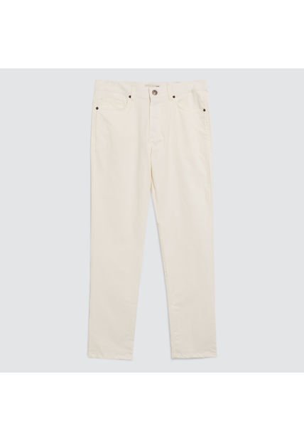 Pantalon Para Hombre 5 Bolsillos Color Crema Marca Ostu #60070231