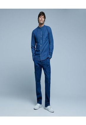 Jean Para Hombre Regular Color Azul Marca Ostu #60160334