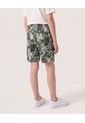 Bermuda Bañadora Camuflado Tropical Para Niño  Infantil Niño Verde Ostu de Ostu