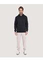 Hoodie Con Estampado  Para Hombre Negro Ostu de Ostu