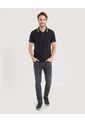 Polo Jersey Lycrada  Para Hombre Negro Ostu de Ostu
