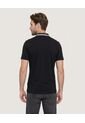Polo Jersey Lycrada  Para Hombre Negro Ostu de Ostu
