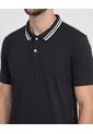 Polo Jersey Lycrada  Para Hombre Negro Ostu de Ostu