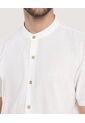 Camisa Manga Larga Con Bolsillo  Para Hombre Crema Ostu de Ostu