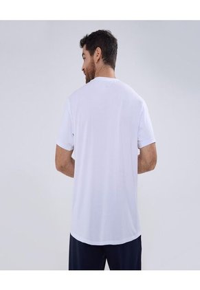 Camiseta Para Hombre Manga Corta Color Blanco Marca Ostu #60091351