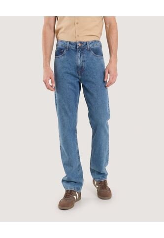 Jean Regular De Silueta Clásica  Para Hombre Azul Ostu Ostu