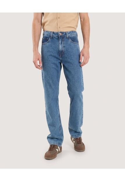 Jean Regular De Silueta Clásica  Para Hombre Azul Ostu