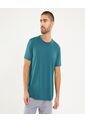 Camiseta Para Hombre Manga Corta Cuello Redondo Color Verde Marca Ostu #60091622 de Ostu