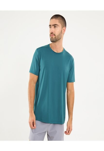 Camiseta Para Hombre Manga Corta Cuello Redondo Color Verde Marca Ostu #60091622