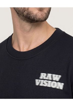 Buzo Con Estampado Raw Vision Para Hombre Negro Ostu
