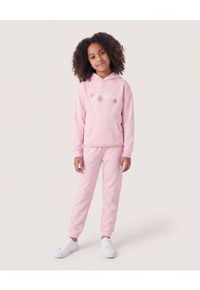 Buzo Hoodie Bloom Para Niña Infantil Niña Rosa Ostu
