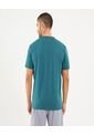 Camiseta Para Hombre Manga Corta Cuello Redondo Color Verde Marca Ostu #60091622 de Ostu