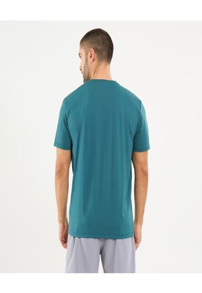 Camiseta Para Hombre Manga Corta Cuello Redondo Color Verde Marca Ostu #60091622