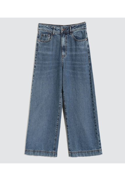 Jean Para Mujer Culotte Color Azul Medio Marca Ostu #40160409