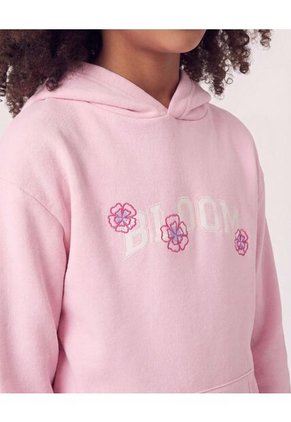 Buzo Hoodie Bloom Para Niña Infantil Niña Rosa Ostu