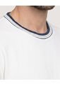 Camiseta Regular Preteñida Klang  Para Hombre Crema Ostu de Ostu