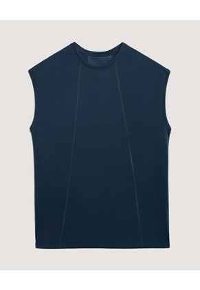 Camiseta Para Hombre Manga Sisa Cuello Redondo Color Azul Marca Ostu #60091798