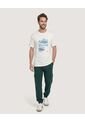 Camiseta Regular Con Estampado De Montañas  Para Hombre Crema Ostu de Ostu