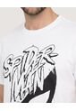 Camiseta Spider-Man Manga Corta  Para Hombre Crema Ostu de Ostu